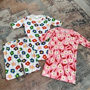 Hanna Andersson Floral Pj Bundle sz 14